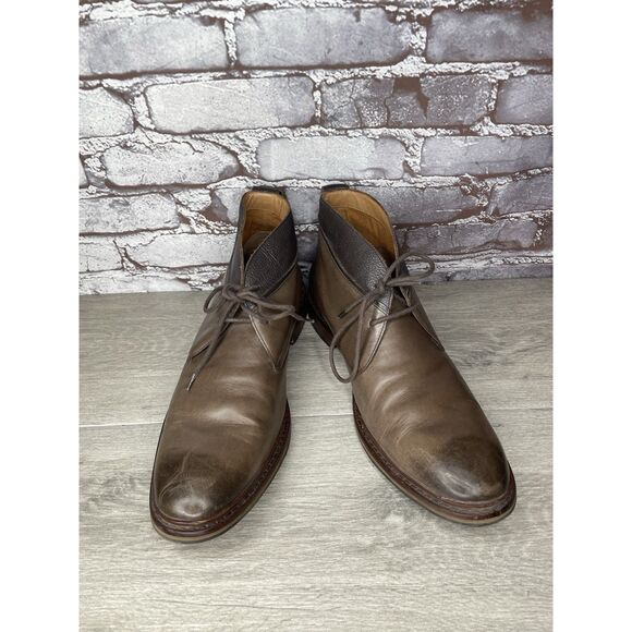 Cole Hahn Brown Leather Chukka Ankle Lace Up Boots Men’s Sz 11.5M US/45EU C23479 main image 16